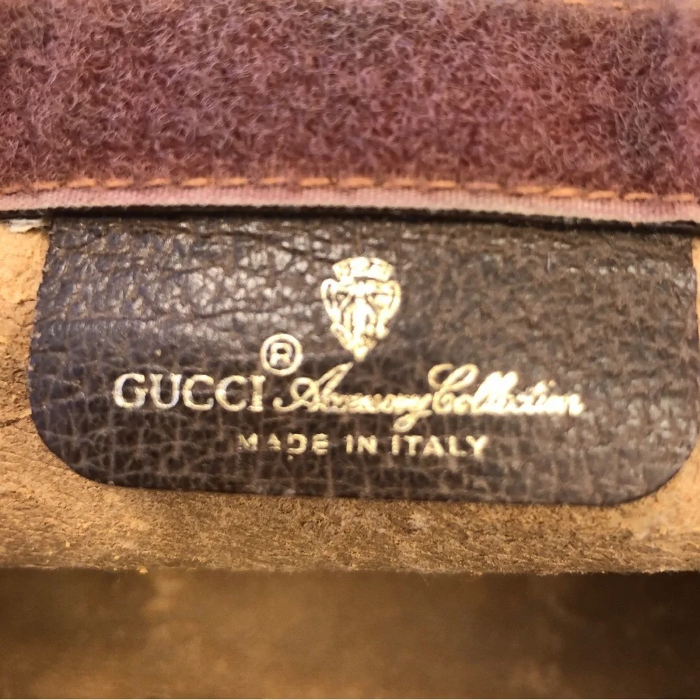 Gucci Sherry Line GG Clutch Canvas Leather Unisex Pouch Monogram